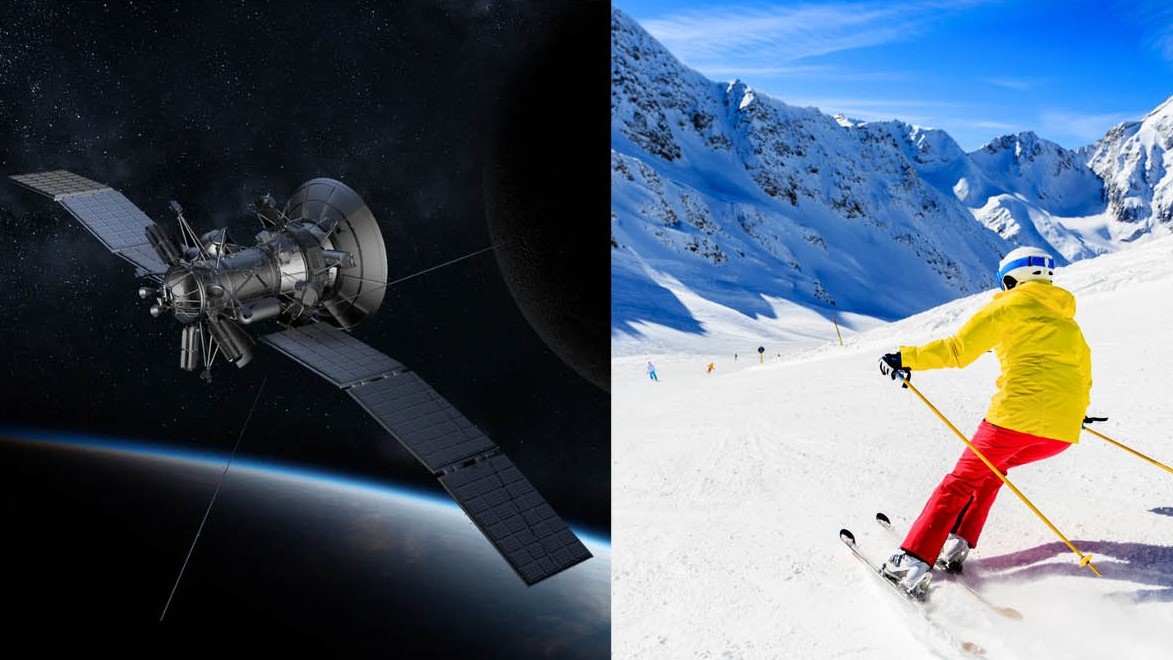 Satelita i narciarz