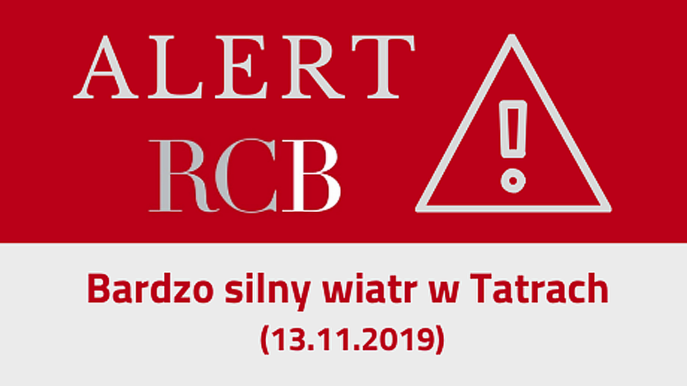 alert RCB dla Tatr
