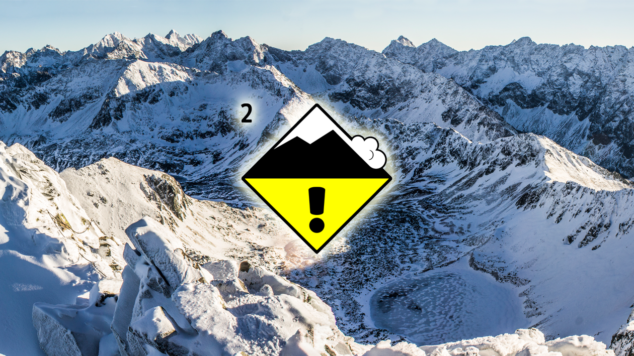 2. stopień zagrożenia lawinowego w Tatrach