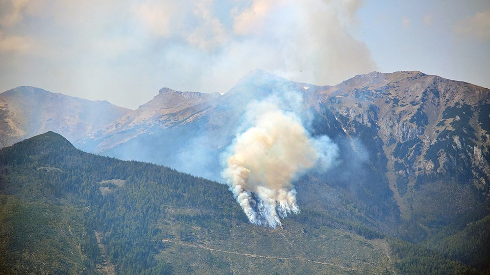 pożar lasów w Tatrach
