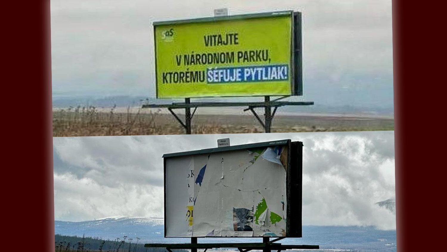 Billboard w Tatrach