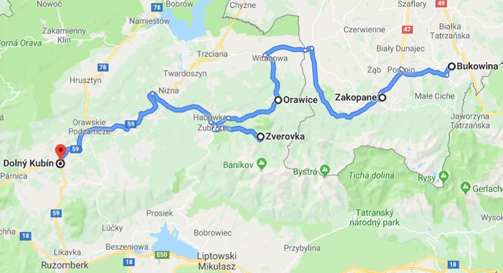 autobus w Tatry Słowackie