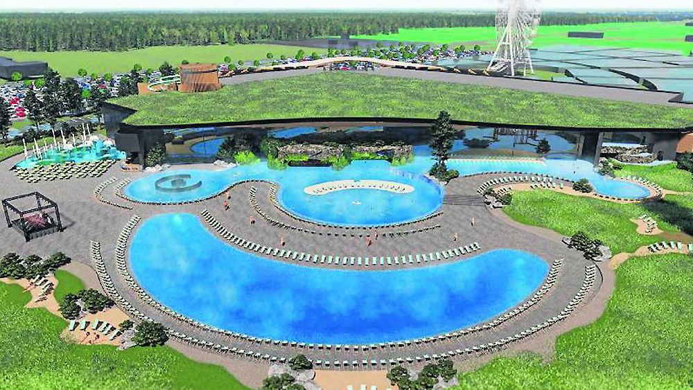 wizualizacja kompleksu basenów Nowy Targ