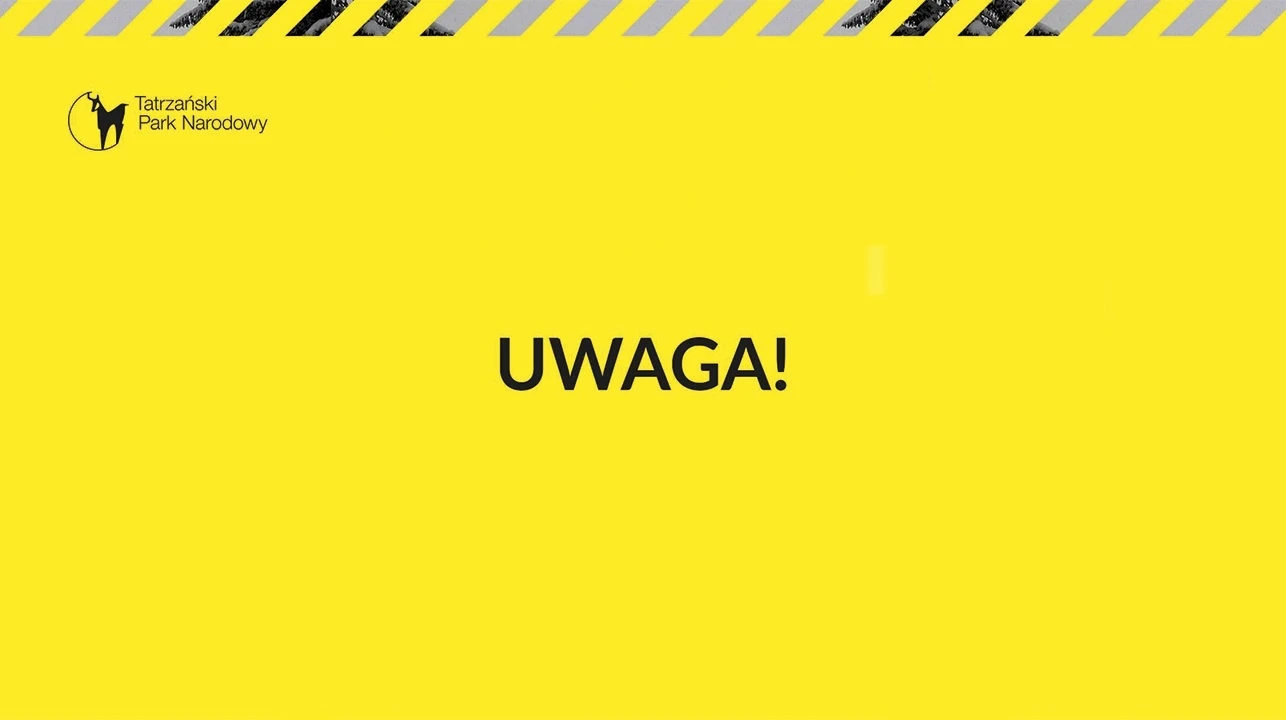 napis uwaga