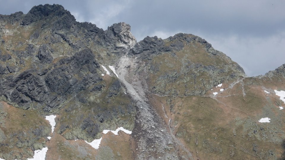 obryw skalny w Tatrach